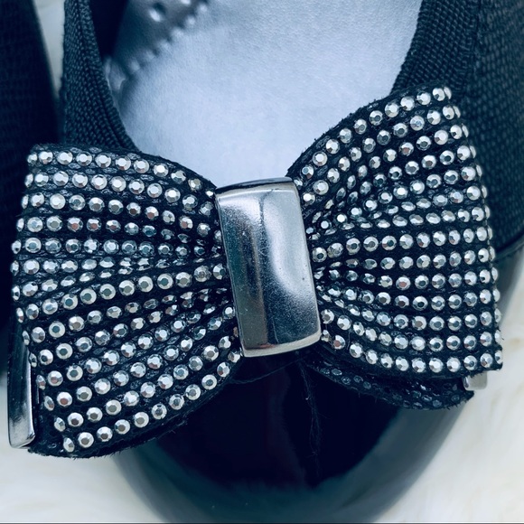 Karen Scott Roza Bow Ballet Flats Black PU/Fabric - Picture 10 of 13